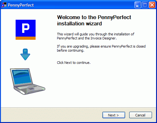 PennyPerfect Installer page 1